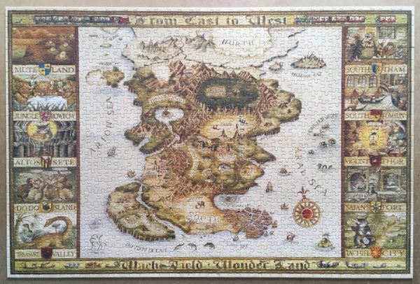 Image of the puzzle 1000, Yanoman, Wachifield Map, by Akiko Ikeda, Picture of the puzzle