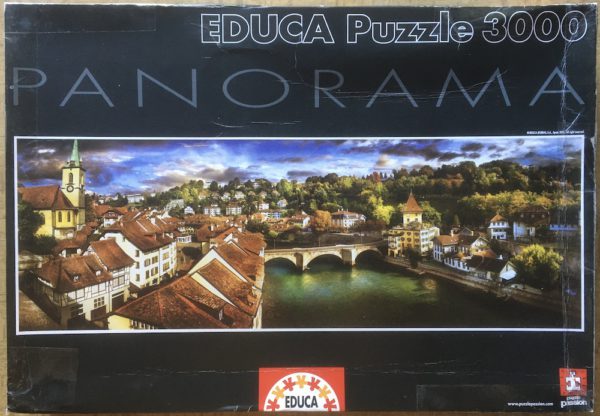 Image of the puzzle 3000, Educa, Bern, Switzerland, Panorama, Sealed Bag, Picture of the box