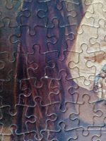 Image of the puzzle 520, Jumbo, Jealousy and Flirtation, Haynes King, Complete, Detail of the puzzle