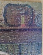 Image of the puzzle 520, Jumbo, Jealousy and Flirtation, Haynes King, Complete, Detail of the puzzle