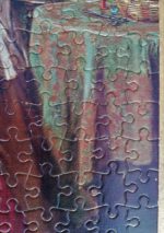 Image of the puzzle 520, Jumbo, Jealousy and Flirtation, Haynes King, Complete, Detail of the puzzle