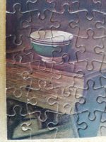 Image of the puzzle 520, Jumbo, Jealousy and Flirtation, Haynes King, Complete, Detail of the puzzle