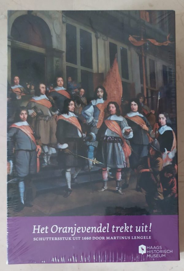 Image of the puzzle 1000, Haags, The Officers of the Orange Banner in the Hague, by Martinus Lengele, Factory Sealed, Picture of the box