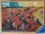 Image of the puzzle 1000, Ravensburger, The Red Vineyards of Arles, by Vincent van Gogh, Sealed Bag, Picture of the box