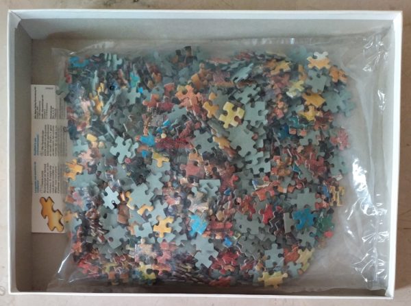 Image of the puzzle Image of the puzzle 1000, Ravensburger, The Red Vineyards of Arles, by Vincent van Gogh, Sealed Bag, Picture of the bag