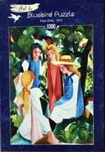 Image of the puzzle 1000, Bluebird, Four Girls, by August Macke, Complete, Picture of the box
