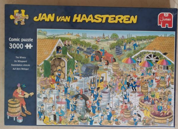 Image of the puzzle 3000, Jumbo, The Winery, Jan van Haasteren, by Jan van Haasteren, Factory Sealed, Picture of the box