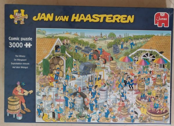 Image of the puzzle 3000, Jumbo, The Winery, Jan van Haasteren, by Jan van Haasteren, Factory Sealed, Picture of the box