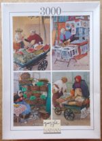 Image of the puzzle 3000, Nathan, Merchants of Yesteryear, Complete, Picture of the box