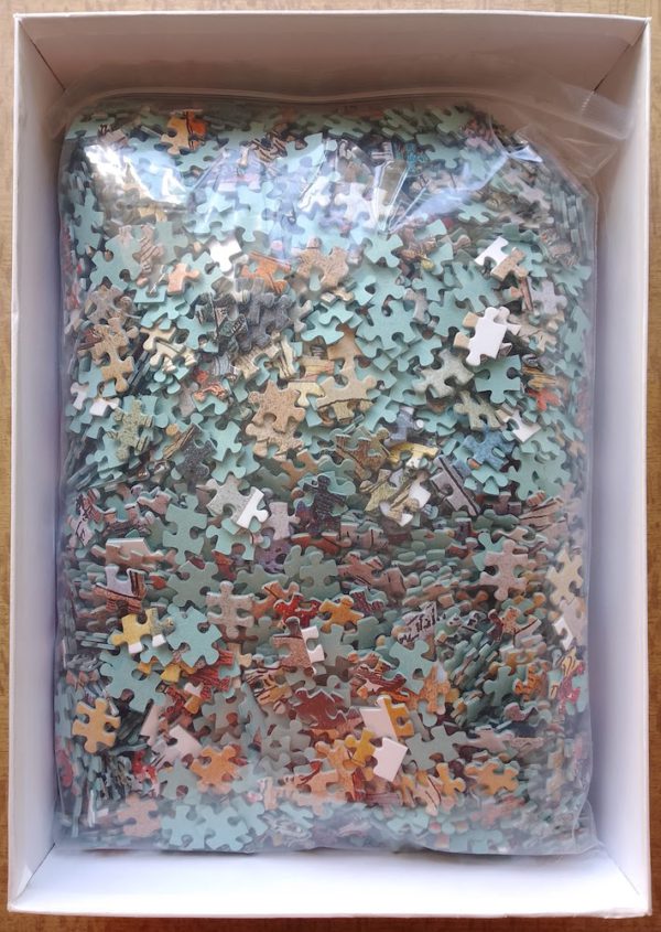 Image of the puzzle 3000, Nathan, Merchants of Yesteryear, Complete, Picture of the bag