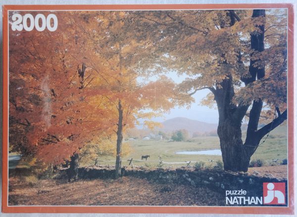 Image of the puzzle 2000, Nathan, Meadow in Autumn, Factory Sealed, Picture of the box
