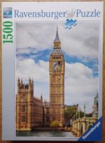 Image of the puzzle 1500, Ravensburger, Funny Cat on Big Ben, Complete, Picture of the box