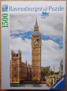 Image of the puzzle 1500, Ravensburger, Funny Cat on Big Ben, Complete, Picture of the box