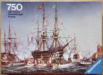 Image of the puzzle 750, Ravensburger, Cherbourg Harbor, Complete, Picture of the box