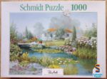 Image of the puzzle 1000, Schmidt, Waterlily Pond, by Peter Motz, Complete, Picture of the box