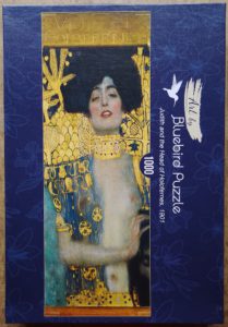 Image of the puzzle 1000, Bluebird, Judith and the Head of Holofernes, by Gustav Klimt, Complete, Picture of the box