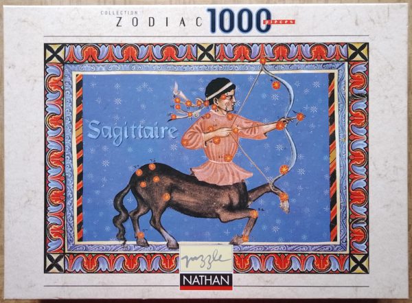 Image of the puzzle 1000, Nathan, Sagittarius, by Christian André, Complete, Picture of the box