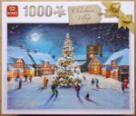 Image of the puzzle 1000, King, Christmas Village, by Czes Pachela, Complete, Picture of the box