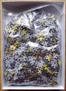 Image of the puzzle 1000, Puzzelman, Gouda, Sint Janskerk, Complete, Picture of the bag