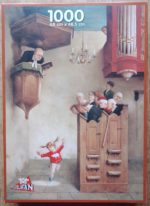 Image of the puzzle 1000, Puzzelman, Dancing in the Church, by Marius van Dokkum, Complete, Picture of the box