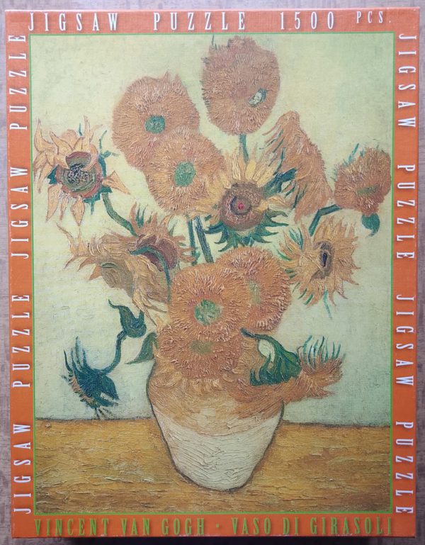 Image of the puzzle 1500, Impronte Edizioni, Sunflowers, by Vincent van Gogh, Complete, Picture of the box