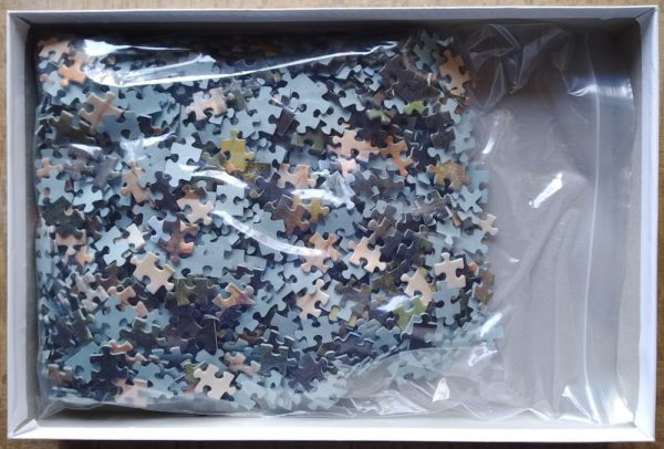 Image of the puzzle 1000, Piatnik, The Luncheon on the Grass, by Édouard Manet, Complete, Picture of the bag