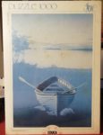 Image of the puzzle 1000, Educa, Grey Boat, Factory Sealed, Picture of the box