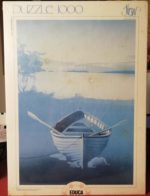 Image of the puzzle 1000, Educa, Grey Boat, Factory Sealed, Picture of the box