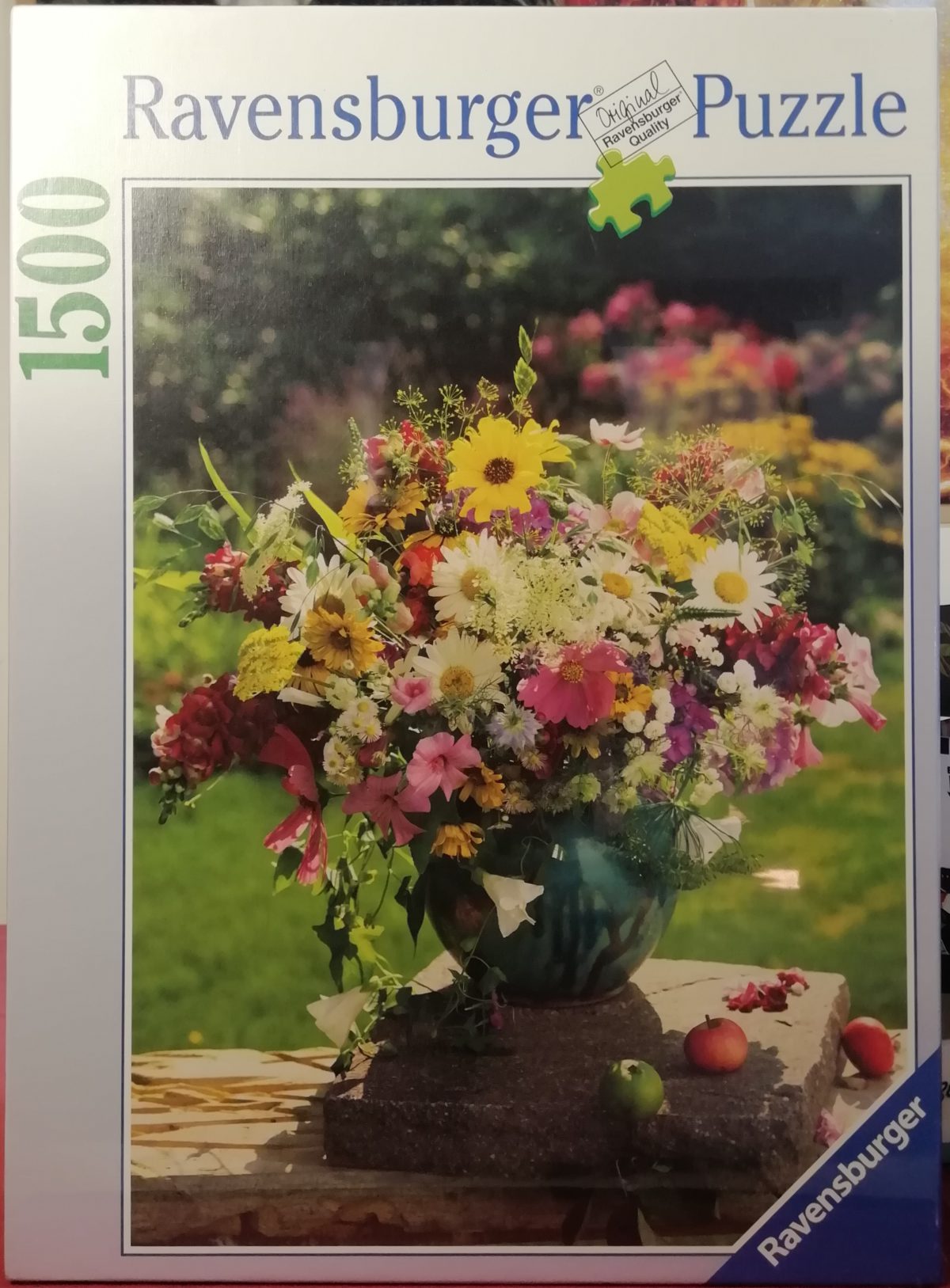 Image of the puzzle 1500, Ravensburger, Summer Bouquet, Ulrike Schneiders, Factory Sealed, Picture of the box