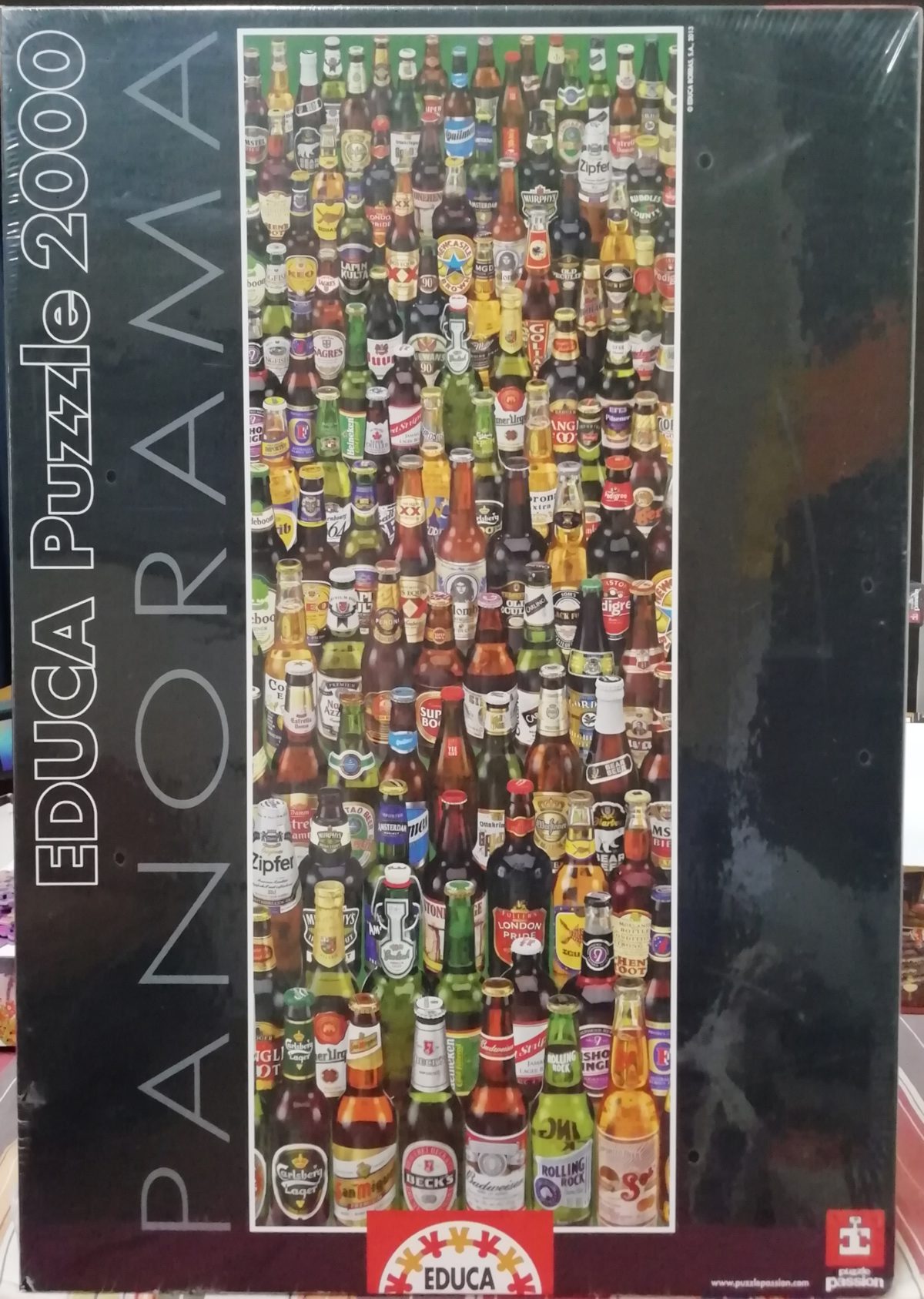 Image of the puzzle 2000, Educa, Beers, Factory Sealed, Picture of the box