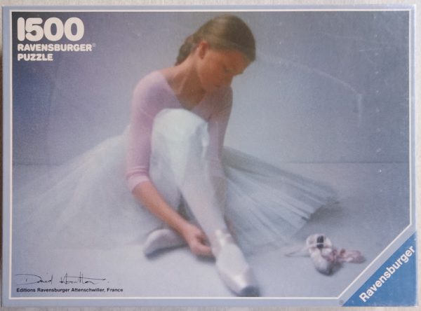 Image of the puzzle 1500, Ravensburger, Ballerina in Pink, by David Hamilton, Factory Sealed, Picture of the box
