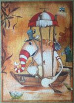 Image of the puzzle 1000, Heye, Rowboat, by Johan Potma, Picture of the puzzle