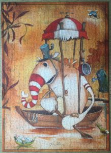 Image of the puzzle 1000, Heye, Rowboat, by Johan Potma, Picture of the puzzle