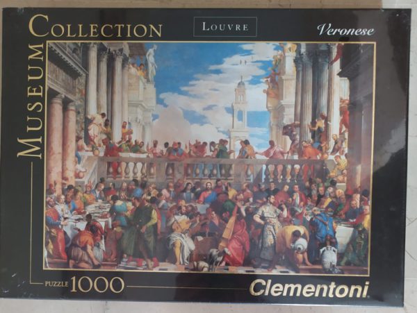 Image of the puzzle 1000, Clementoni, The Marriage in Cana, by Paolo Veronese, Factory Sealed, Picture of the box