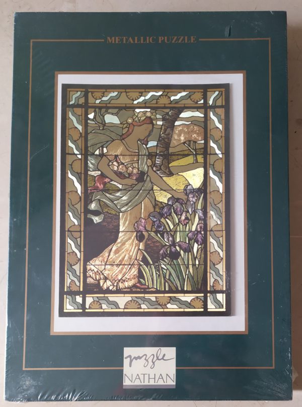 Image of the puzzle 1000, Nathan, The Spring, Eugène Grasset, Factory Sealed, Picture of the box