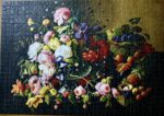 Image of the puzzle Image of the puzzle 1000, Bluebird, Still Life, Flowers and Fruit, by Severin Roesen, Complete, Picture of the puzzle