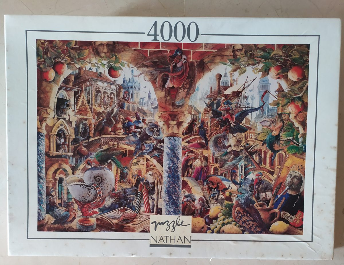 4000, Nathan, Venetian Follies, Gabor Szittya, Sealed Bag, Listed by Barebrain Image of the puzzle 4000, Nathan, Venetian Follies, Gabor Szittya, Sealed Bag, Picture of the box