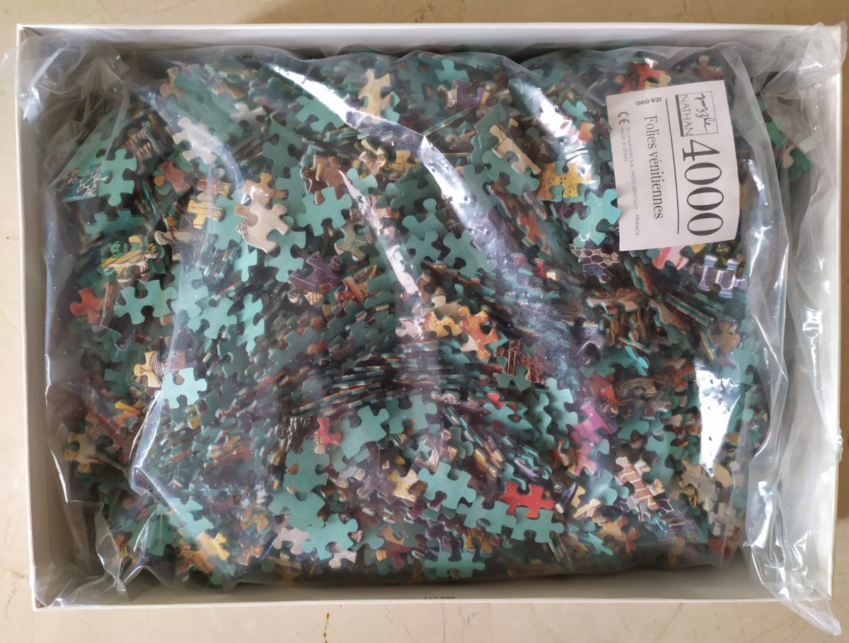4000, Nathan, Venetian Follies, Gabor Szittya, Sealed Bag, Listed by Barebrain Image of the puzzle 4000, Nathan, Venetian Follies, Gabor Szittya, Sealed Bag, Picture of the bag