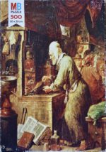 Image of the puzzle 500, MB, Alchemist, David Teniers the Younger, Complete, Picture of the box