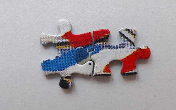 Image of the puzzle 3000, Nathan, 14th of July Celebrations Rue Royale, Michel Hermel, Complete, Picture of the pieces