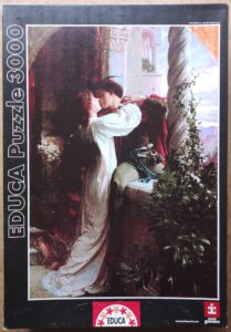 Image of the puzzle 3000, Educa, Romeo and Juliet, by Sir Frank Dicksee, Sealed Bag, Picture of the box