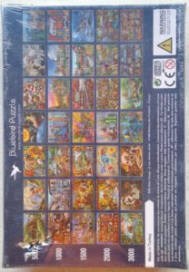 Image of the puzzle 1000, Bluebird, Universal Beauty, by Adrian Chesterman, Factory Sealed, Picture of the back