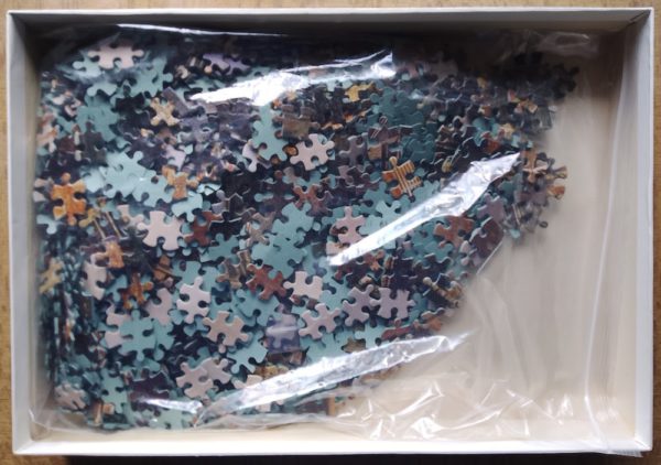 Image of the puzzle 1000, Jumbo, Cathedral of Saint Bavo, Haarlem, Netherlands, by Cornelis Springer, Complete, Picture of the bag