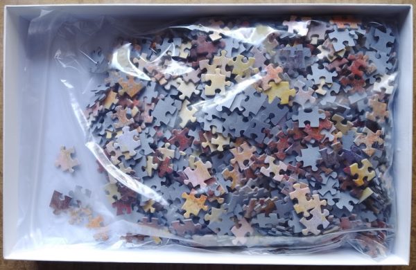 Image of the puzzle 1000, Grafika, Grainstack (Sunset), by Claude Monet, Complete, Picture of the bag