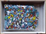 Image of the puzzle 1000, Ravensburger, Retrospect, 1989, by Keith Haring, Complete, Picture of the bag