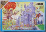 Image of the puzzle 1000, Falcon, In Days of Olde, by Graham Thompson, Complete, Picture of the box