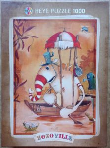 Image of the puzzle 1000, Heye, Rowboat, by Johan Potma, Picture of the box