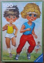 Image of the puzzle 500, Ravensburger, Jogging, Michel Thomas, Complete, Picture of the box