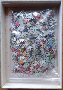 Image of the puzzle 1000, Jumbo, Garden Blooms, by Charles Colmer, Complete, Picture of the bag