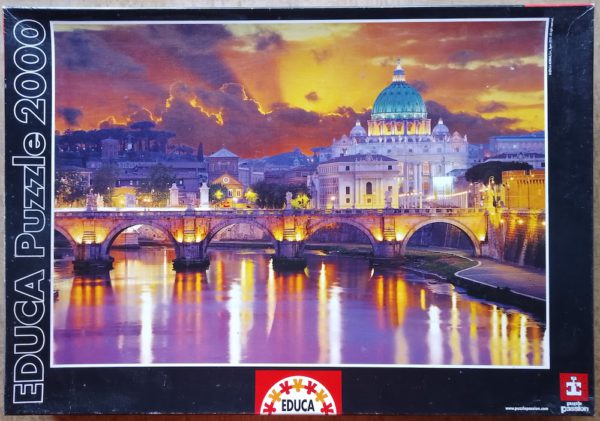 Image of the puzzle 2000, Educa, San Angelo Bridge, Rome, Complete, Picture of the box
